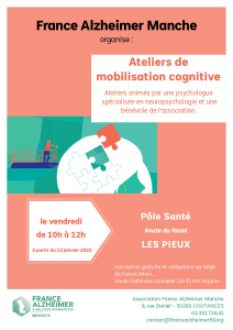 Affiche Atelier de mobilisation cognitive - Les Pieux