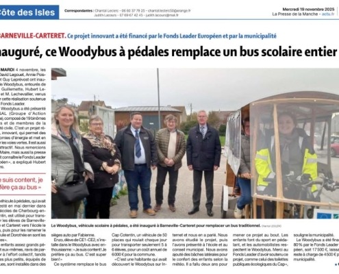 Inauguration woodybus presse de la manche